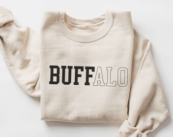 Buffalo NY Crewneck Sweatshirt, Buffalo 716 Apparel, Let's Go Buffalo Shirt, Buffalo Gifts, Buffalo Football Gift, Buffalo Shirt
