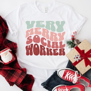 Social Worker Christmas Shirt, School Social Worker Gift, Social Worker T-Shirt, Social Worker Month, Gift for Social Worker, Advocate Tee