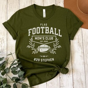 Personalized Flag Football Mama T-Shirt, Flag Football Mom Shirt, Flag Football Mom Gift, Girl Mom Life Shirt, Gift for Girl Mama, Team Mom bild 6
