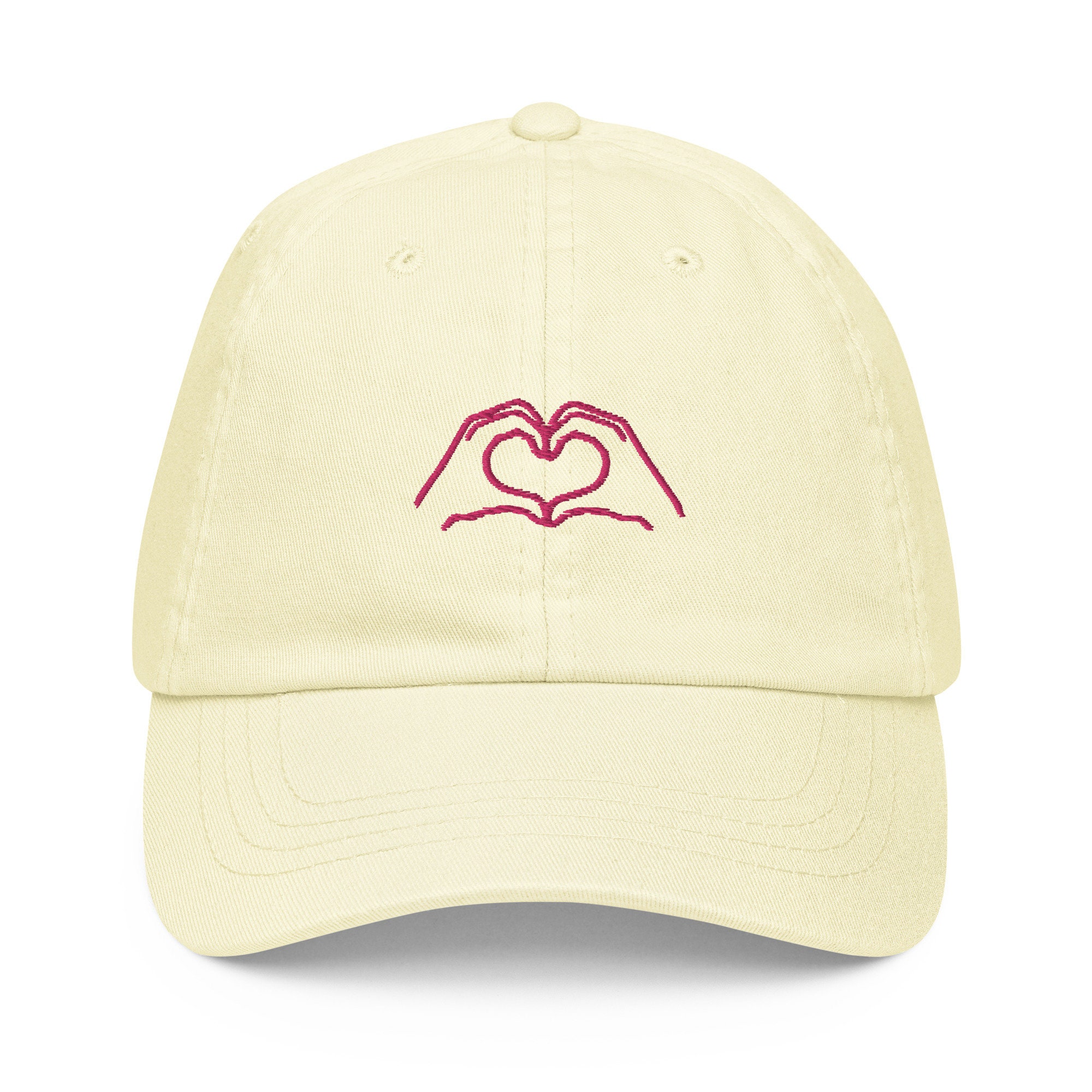Pastel Heart Hand Painted Floppy Hat - Beige BRAND NEW Michelle main image 4
