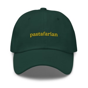 Pasta Worship Hat - Pastafarian - Home Chefs - Foodies - Italian Food Lovers - Cotton Embroidered Cap - Multiple Colors