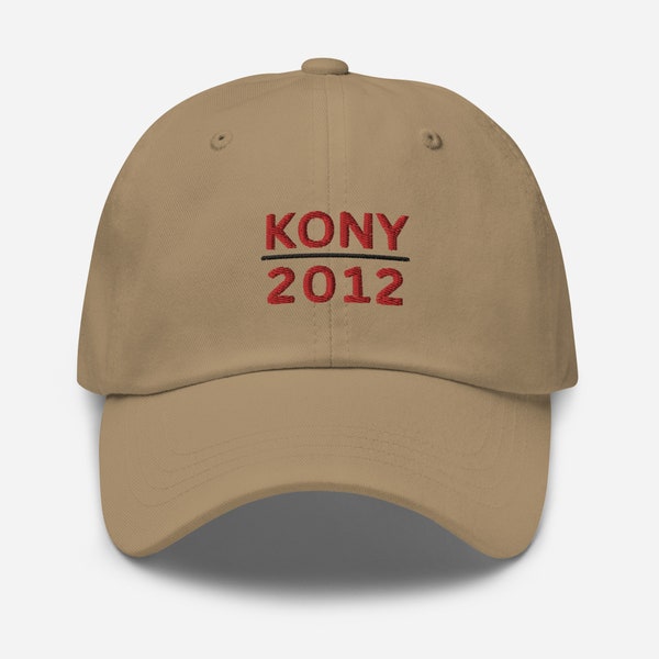 Kony 2012 Dad Hat - 2000's Documentary Scandal - Embroidered Cotton Cap