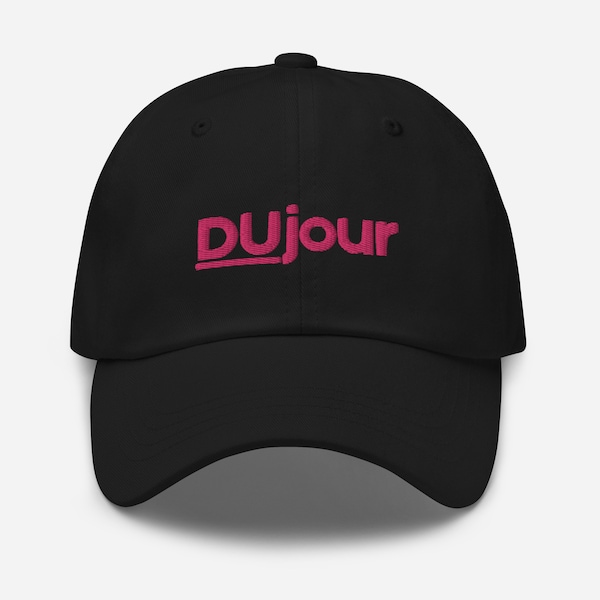 Du Jour Hat - 2000's y2k movie fan gift - Minimalist Embroidered Cotton cap