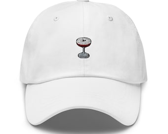 Embroidered Espresso Martini Hat - Gift for Cocktail Lovers - Minimalist Cap - Multiple Colours