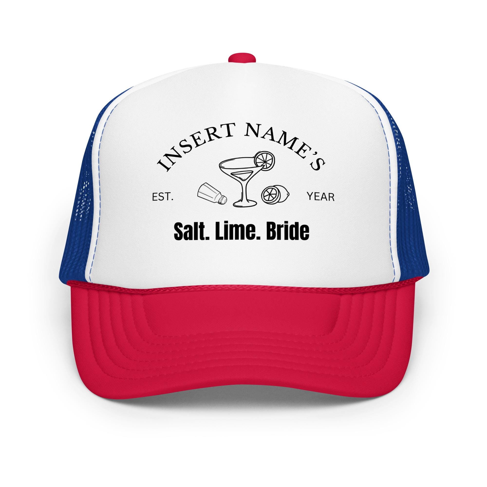 Bride Embellished Trucker Hat in Red and White Bride - Rhinestone Embellished Trucker Hats by Funky Junque  main image 3