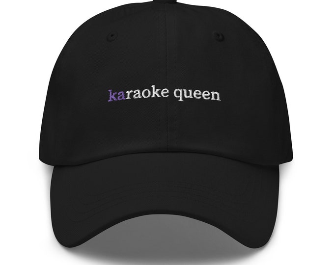 Karaoke Dad Hat - Best Friend Gift - Music Lovers & Singers - Cotton Embroidered Cap - Multiple Colors