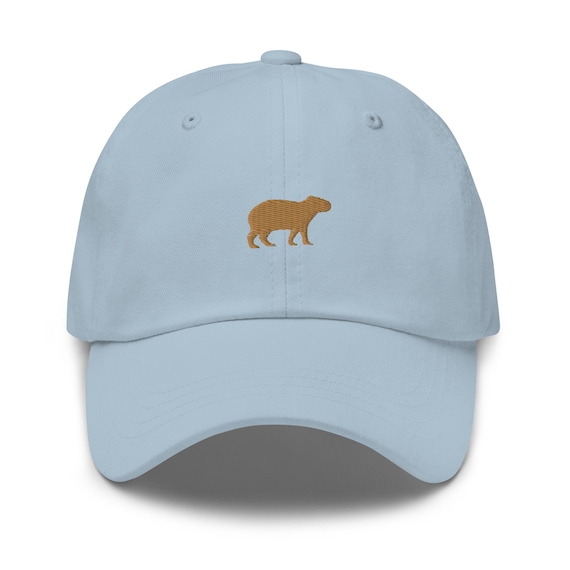 Capybara   Hat - Minimalist Cotton Embroidered Cap - Multiple Colors