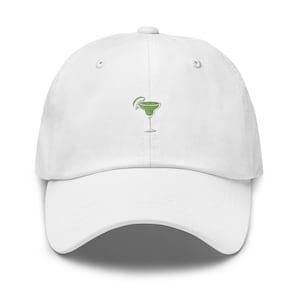 Margarita Dad Hat - Gift for Mexican Cocktail Lovers - Embroidered Cotton Hat - Multiple Colors