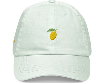 Lemon Hat - Embroidered Dad Hat - Multiple Colors