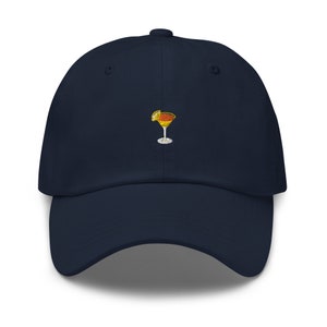 Sidecar Cocktail   Hat - Drink Hat - Cotton Embroidered Cap - Multiple Colors