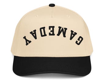 Gorra de fútbol Game Day Upside Down Two Tone Snapback para portón trasero