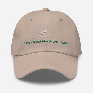 Twin Peaks Dad Hat - The Great Northern Hotel Washington - Gift for TV mystery fans - Embroidered Cotton cap