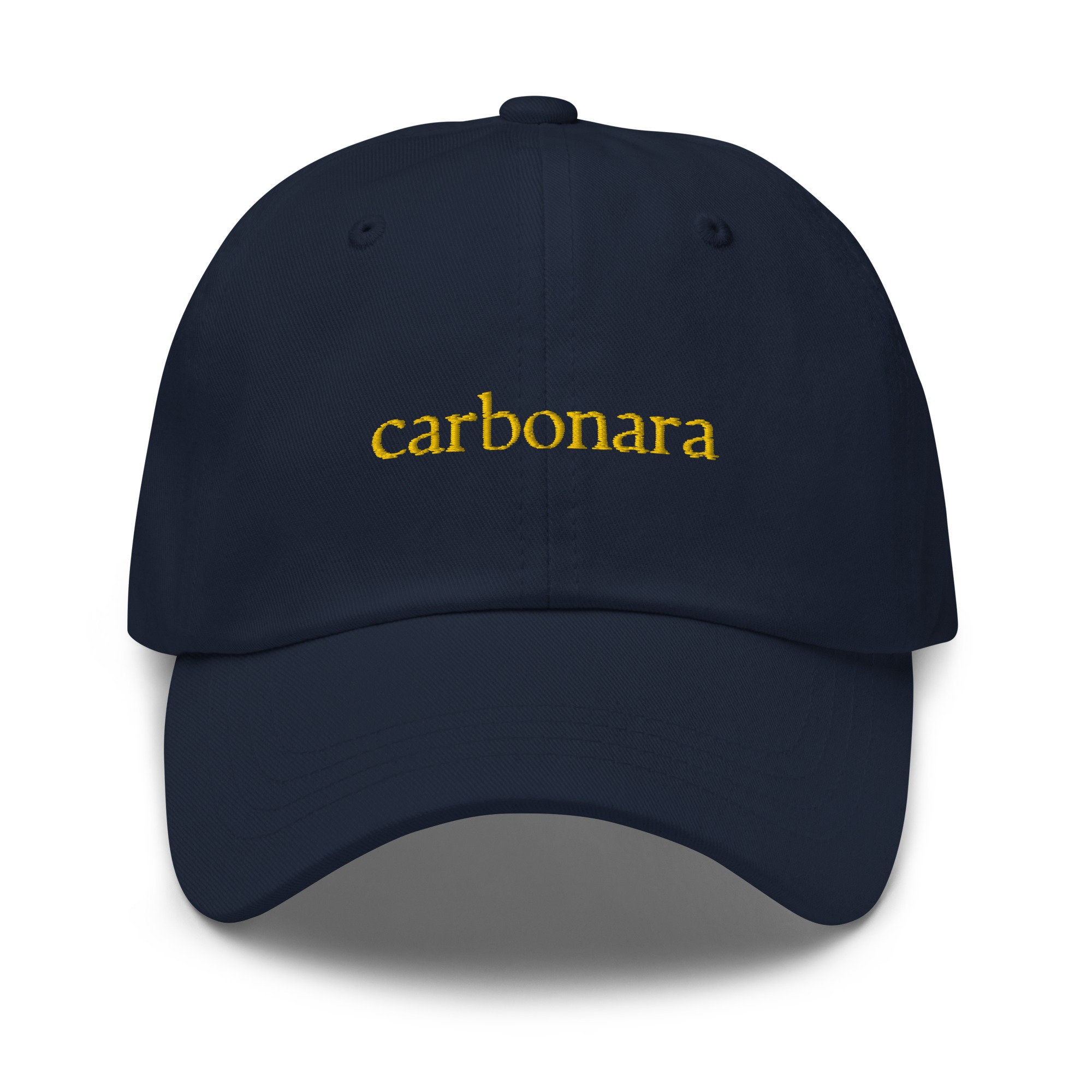 Carbonara Hat - Authentic Italian Food Fan gift - Pasta Carbonara Stans Only- Cotton embroidered Cap