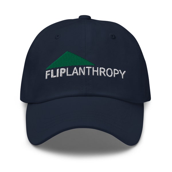 Fliplanthropy Hat - TV Fan Gift - Multiple Colors - Cotton Embroidered  Cap