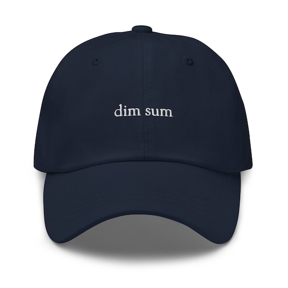 Dim Sum Hat Chinese Food Lovers Gift Minimalist Embroidered Cotton
