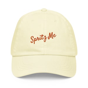 Spritz   Hat - Gift for summer Aperol Campari spritz cocktail lovers - Embroidered Cotton Hat
