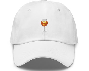 Chapéu de algodão bordado com estampa de taça Aperol Spritz