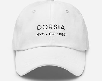 Dorsia Restaurant Hat - Gift for foodie film buffs - Handmade Embroidered Cotton Cap