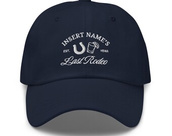 Gorra Western personalizada de último rodeo: gorra vaquera bordada para despedida de soltera