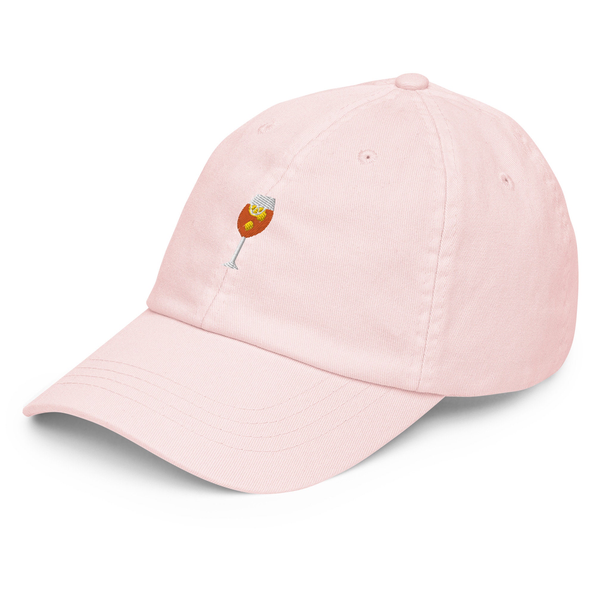 CL&MH Bob Ricamato Aperol Spritz, Cappello Estivo In Cotone Bio Per Uomo E Donna, Idea Regalo Per Amanti Del Cocktail
