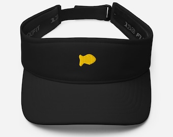 Goldfish Visor - For Golfers and Snack Lovers - Embroidered