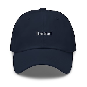 Liminal Spaces Hat - Minimalist Embroidered Cotton Cap