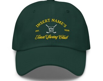 Gorra de golf bordada personalizada: regalo para despedidas de soltero y padrinos de boda