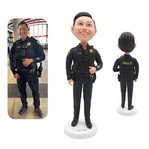 Personalised custom bobbleheads, custom police bobbleheads, Daddy bobbleheads, grandfather bobbleheads, birthday bobblehead , Christmas gift