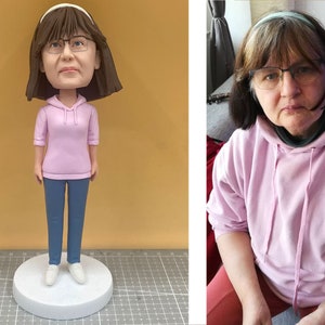Personalized bobblehead, custom bobblehead, custom woman bobblehead,, girlfriend, female boss bobblehead, valentine&#39;s day gift