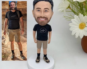 Personalized bobbleheads,Personalized birthday bobbleheads for him,Romantic anniversary gifts for husband,Customized car bobbleheads