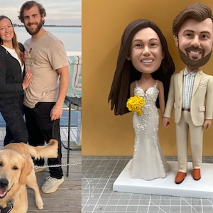 Wedding topper Cake toppers wedding bobblehead custom Cake topper wedding figurine Wedding bobble head custom wedding cake topper