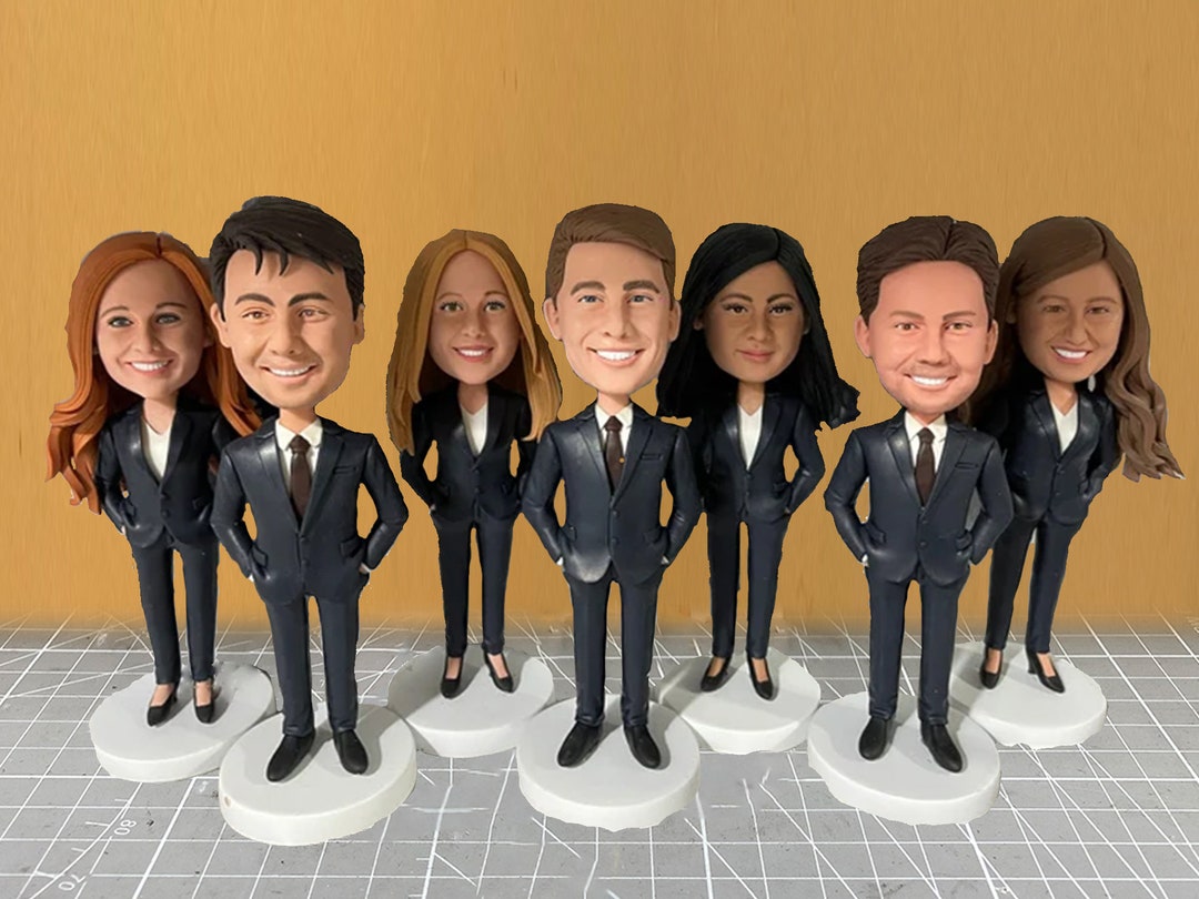 Personalized Bobbleheads, Custom Wedding Best Man Group Bobbleheads