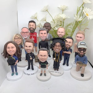 Custom bobbleheads, personalized group bobbleheads, anniversary gifts, romantic gifts for husbands, birthday gifts, father&#39;s day bobbleheads