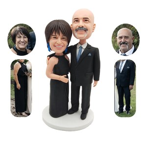 Muñecos cabezones de pareja personalizados, regalos de boda personalizados para parejas, regalos de aniversario para parejas, regalos de cumpleaños únicos para parejas