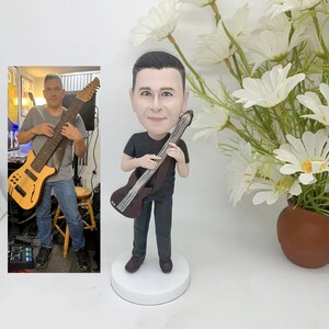 Personalisierte Bobbleheads, Gitarrenliebhaber Bobbleheads, Bobbleheads wie Du, hausgemachte Bobbleheads, benutzerdefinierte Bobbleheads