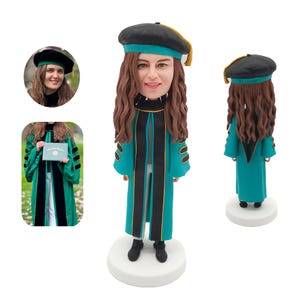 Personalized bobbleheads, custom graduation bobbleheads, custom PhD bobbleheads, Custo your own bobblehead gifts, anniversary Christmas gift