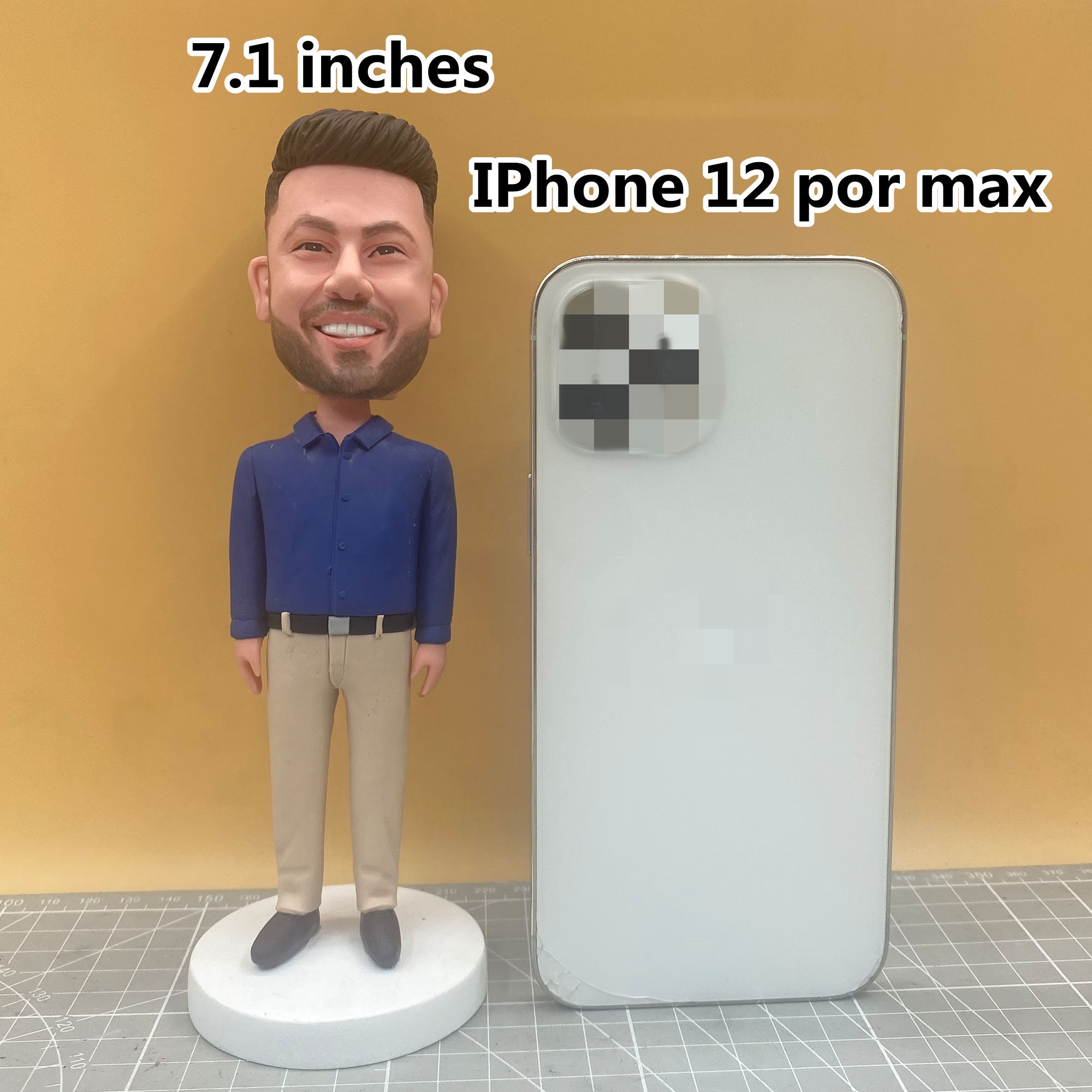 Bobblehead, Personalised Hands Behind Business Man Custom Bobbleheads With Engraved