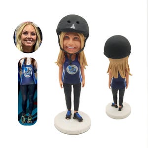 Personalized custom bobbleheads, Customised female sports bobbleheads, bobbleheads for girlfriends, Wife&#39;s Birthday Gift Anniversary Gift