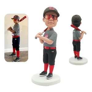 Personalized custom bobbleheads, custom baseball player bobbleheads, custom baseball player bobbleheads, gifts for young baseball players