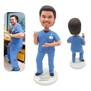 Personalized bobblehead, custom bobblehead statue for grandfather, gift for him,custom bobblehead for father, birthday gift,anniversary gift