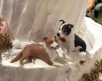 Adorno para tarta de perro personalizado, adorno para tarta de mascota, cumpleaños de mascotas, adorno para tarta de gato, mascota de aniversario, figuras de perro, cumpleaños de perro, adorno para tarta de boda