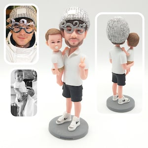 Figurine personalizzate, figurine personalizzate per genitori e figli, figurine personalizzate per papà e figlio, figurine personalizzate per adulti e bambini