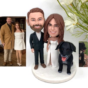 Topper ślubny Toppery na tort figurka ślubna bobblehead niestandardowy Topper na tort figurka ślubna Bobblehead niestandardowy topper na tort weselny