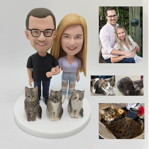 custom figurine,custom bobbleheads ,bobbleheads couple,bobbleheads action figures, Anniversary Gifts for couple/parents,wedding cake topper
