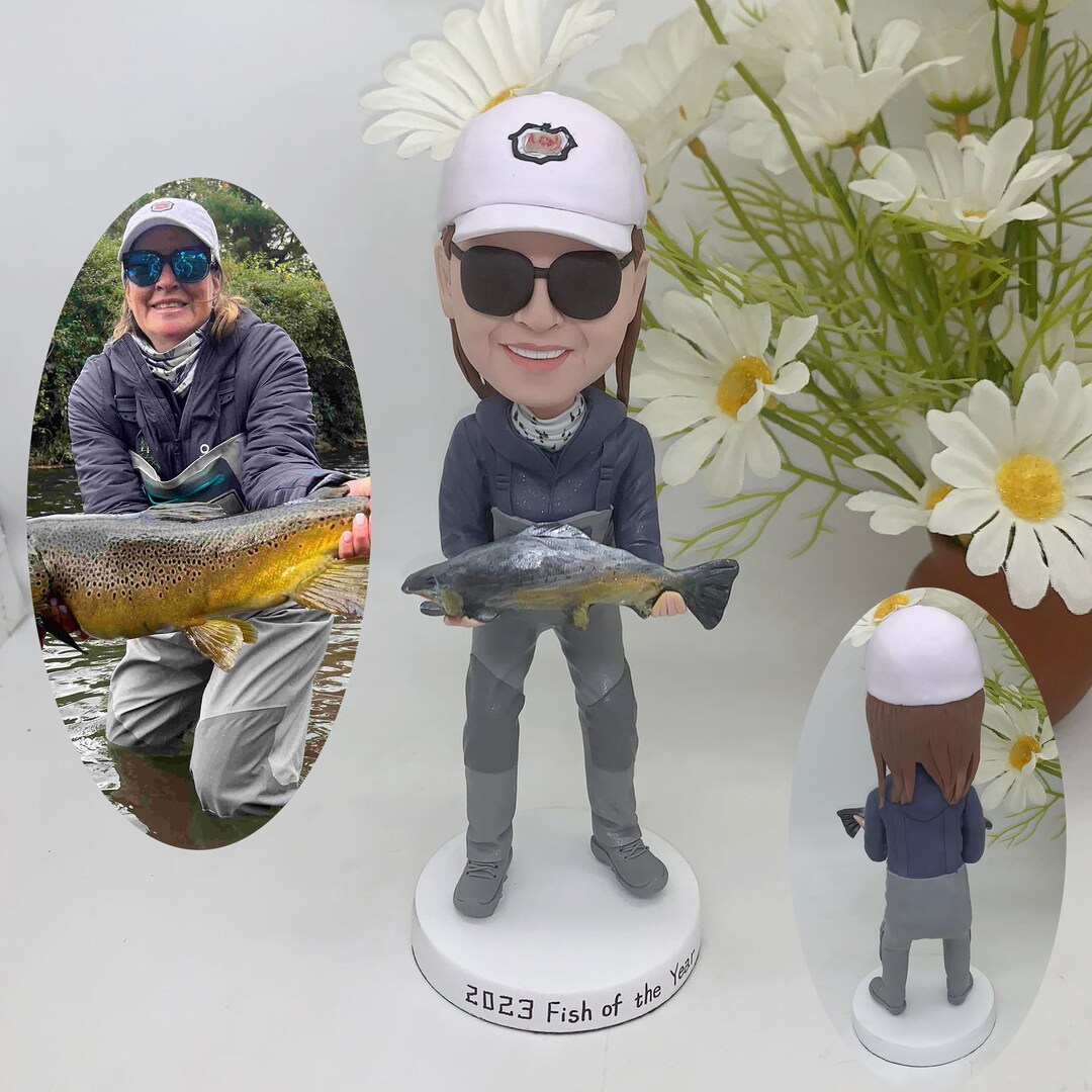 Personalized Bobbleheads, Fishing Enthusiast Bobbleheads, Bobbleheads