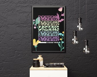 Wydruk neonowy Dreams