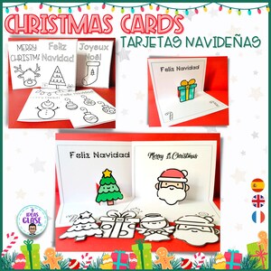 Cartes de Noël- Cartes pop-up- Tarjetas navidad
