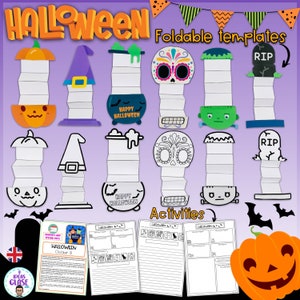 Halloween- Foldable templates and writing activities