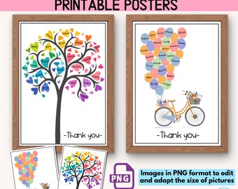 teacher appreciate gifts -Printable digital posters- class gift- Teacher appreciation week