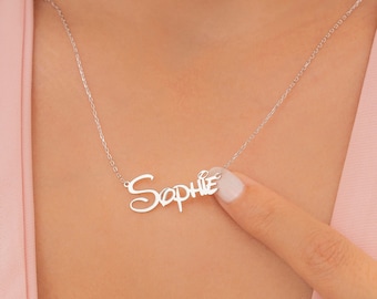 Disney Name Necklace, Disney Font Necklace, Personalized Necklace, Gold Necklace, Little Girl Name Necklace, Birthday Gift